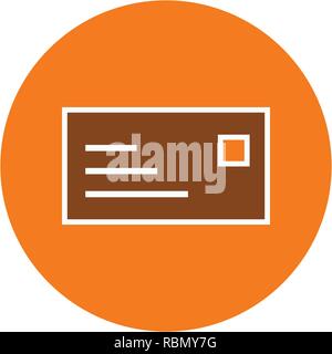 Vector ID Card Icon Stock Vector