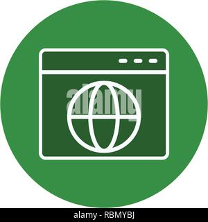 Vector Browser Icon Stock Vector