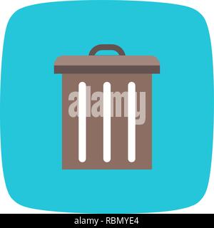 Vector Trash Icon Stock Vector