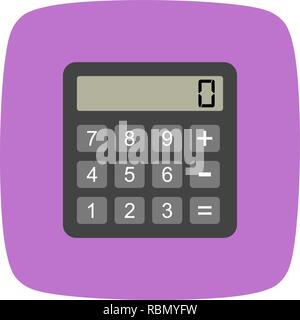 Vector Calculator Icon Stock Vector