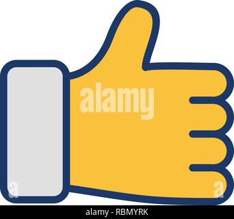 Vector Like Icon Stock Vector
