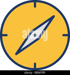 Vector Compass Icon Stock Vector