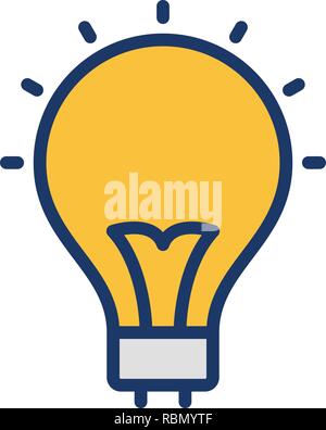 Vector Bulb Icon Stock Vector