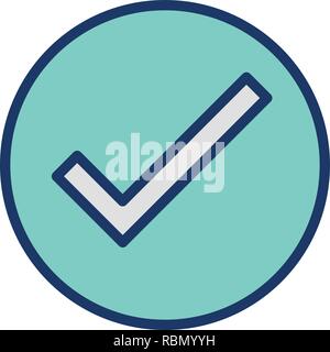Vector Valid Icon Stock Vector
