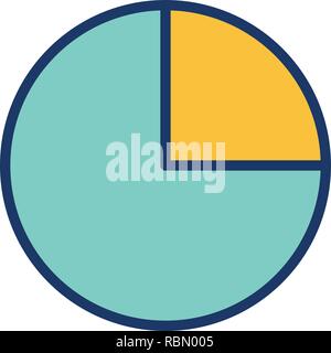 Vector Pie Chart Icon Stock Vector