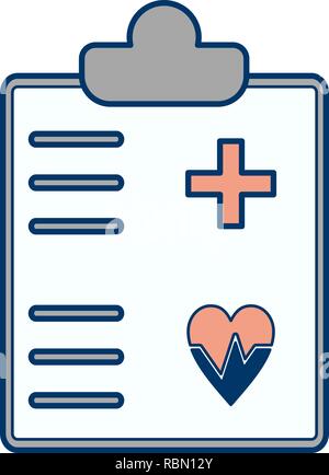 Vector Medical Chart Icon Stock Vector
