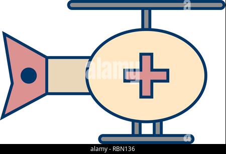 Vector Helicopter Icon Stock Vector