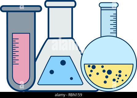Vector Test Tubes Icon Stock Vector