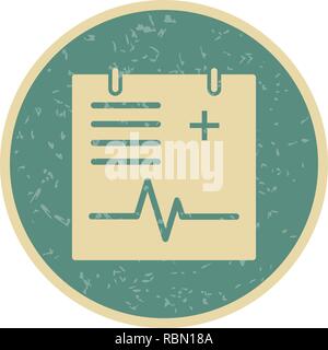 Vector Medical Chart Icon Stock Vector