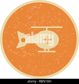 Vector Helicopter Icon Stock Vector