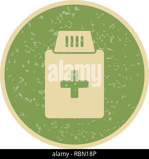 Vector Medicine Bottle Icon Stock Vector