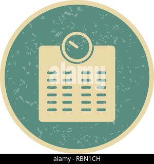 Vector Weighting Machine Icon Stock Vector