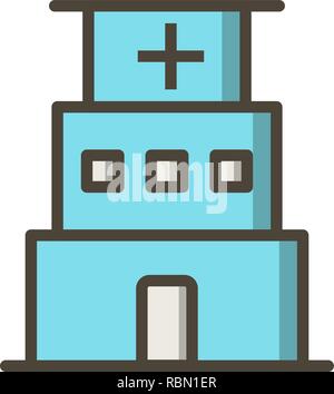 Vector Hospital Icon Stock Vector