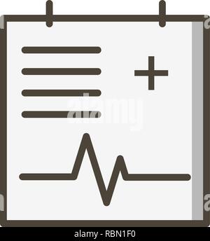 Vector Medical Chart Icon Stock Vector