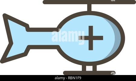 Vector Helicopter Icon Stock Vector