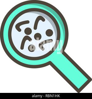Vector Bacteria Icon Stock Vector
