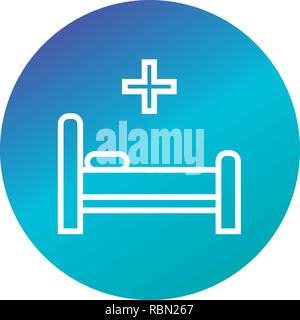 Vector Bed Icon Stock Vector