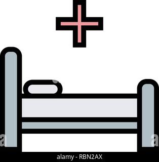 Vector Bed Icon Stock Vector