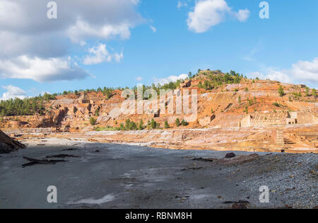 Remains of the old mines of Riotinto in Huelva (Spain) Stock Photo