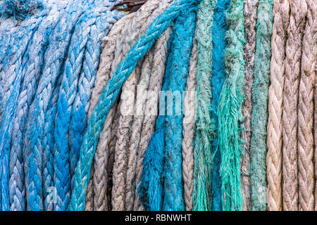 Blue and White Rope Stock Photo