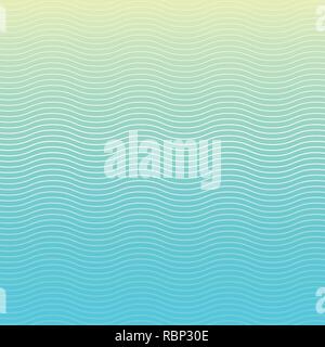 White wave lines pattern on blue background and texture. Liquid wavy stripes and rough surface. Vector illustration Stock Vector