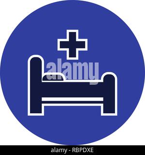 Vector Bed Icon Stock Vector