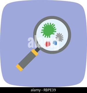 Vector Bacteria Icon Stock Vector