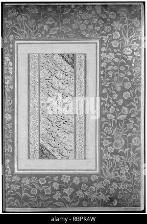 ‘Portrait of Raja Bikramajit (Sundar Das)‘, Folio from the Shah Jahan Album Stock Photo