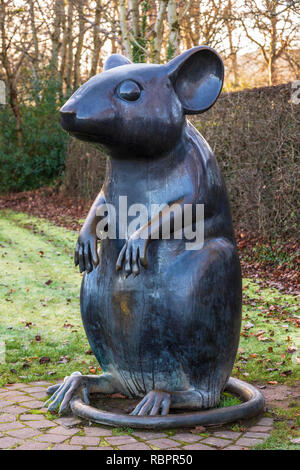 Large statue of a mouse in the grounds of Robert Burns Museum, Alloway ...