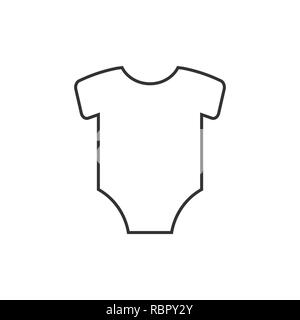 Kids Onesie icon. Vector illustration, flat design. Stock Vector