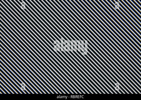 Black and white stripes on diagonal Stock Photo