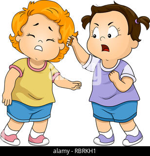 girls fighting clipart