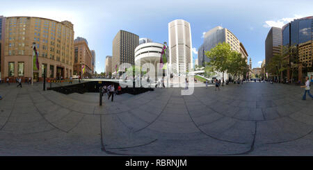 360 degree panoramic view of 360 panoramic of Martin Place in Sydney CBD New South Wales Australia