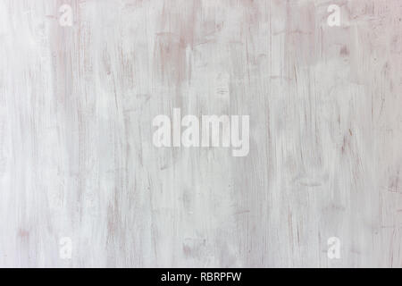 White background. Wood textured board, painted with broad strokes Stock Photo