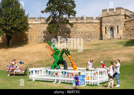 Kingdom Lego Dragon Exhibit In Grounds Of Lincoln Castle Lincoln