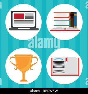 global distance education Stock Vector