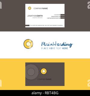 Beautiful Saw  Logo and business card. vertical Design Vector Stock Vector