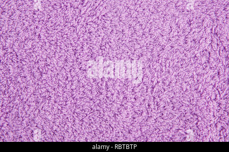 Pink towel texture as a background, closeup picture. Stock Photo