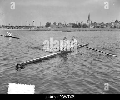 Aanvang Europese Roeikampioenschappen Gent, Bestanddeelnr 907-2942. Stock Photo