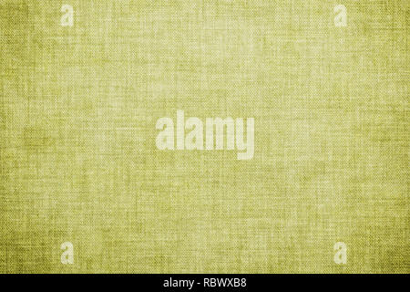 Natural green colored linen texture or vintage burlap canvas background Stock Photo