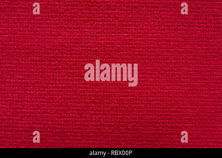 Fantastic contrast red textile background on macro. Stock Photo