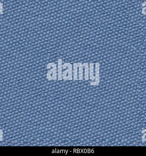 Precise fabric background in blue tone. Seamless square texture. Stock Photo