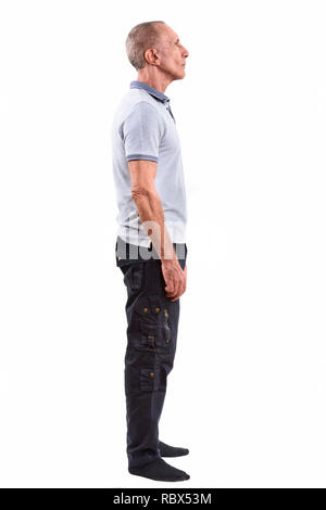 Full body shot of senior man standing Stock Photo - Alamy