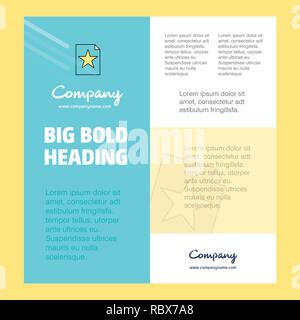 Text file  Business Company Poster Template. with place for text and images. vector background Stock Vector