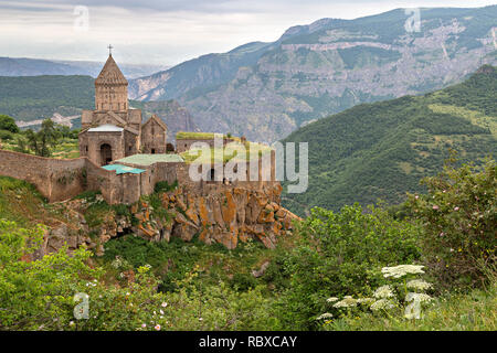 Tatev Monastery and Church near the city of Goris in Armenia Stock Photo