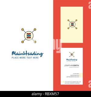 Router Creative Logo and business card. vertical Design Vector Stock ...