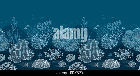 Seabed for the substrate of your printing or web Stock Vector