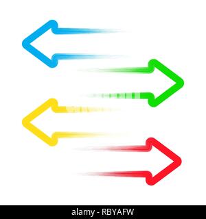 A set of hand drawn arrows in flat design. Vector illustration. Arrow icons isolated. Stock Vector