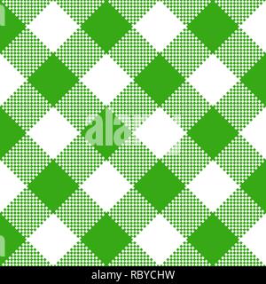 Green fabric texture. Vector illustration. Flat tablecloth pattern Stock Vector