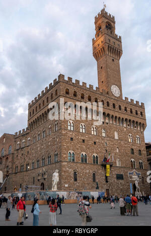 The Palazzo Vecchio, Town Hall and Museum of Florence, Italy Stock Photo